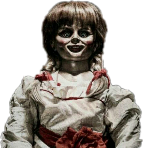 The Annabelle doll from the movies